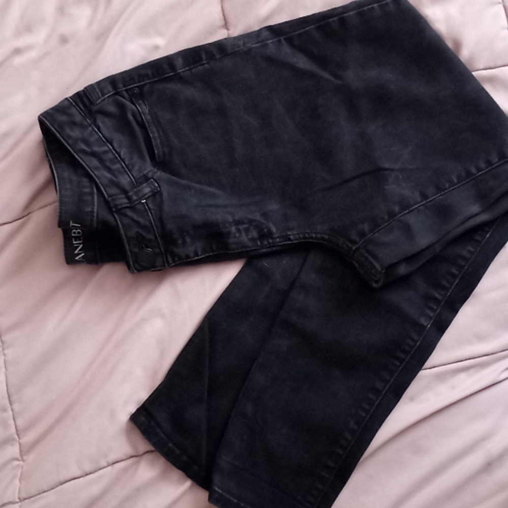 Faded black skinny jean